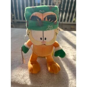 Garfield Vintage 8” Plush Russell Stover Christmas Elf-Suction cup-NWT